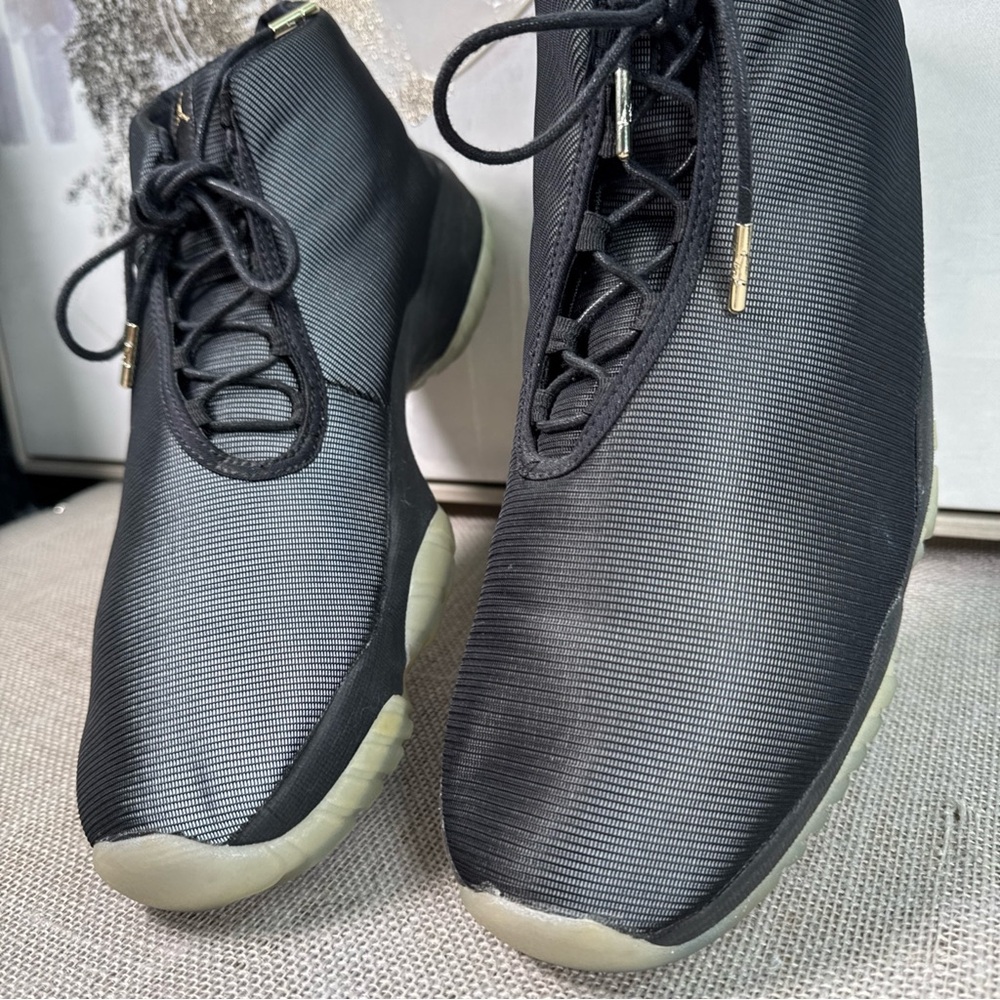 Nike Air Jordan Future Black Reflective Sneakers Shoes Size 13 High Top - Picture 12 of 16